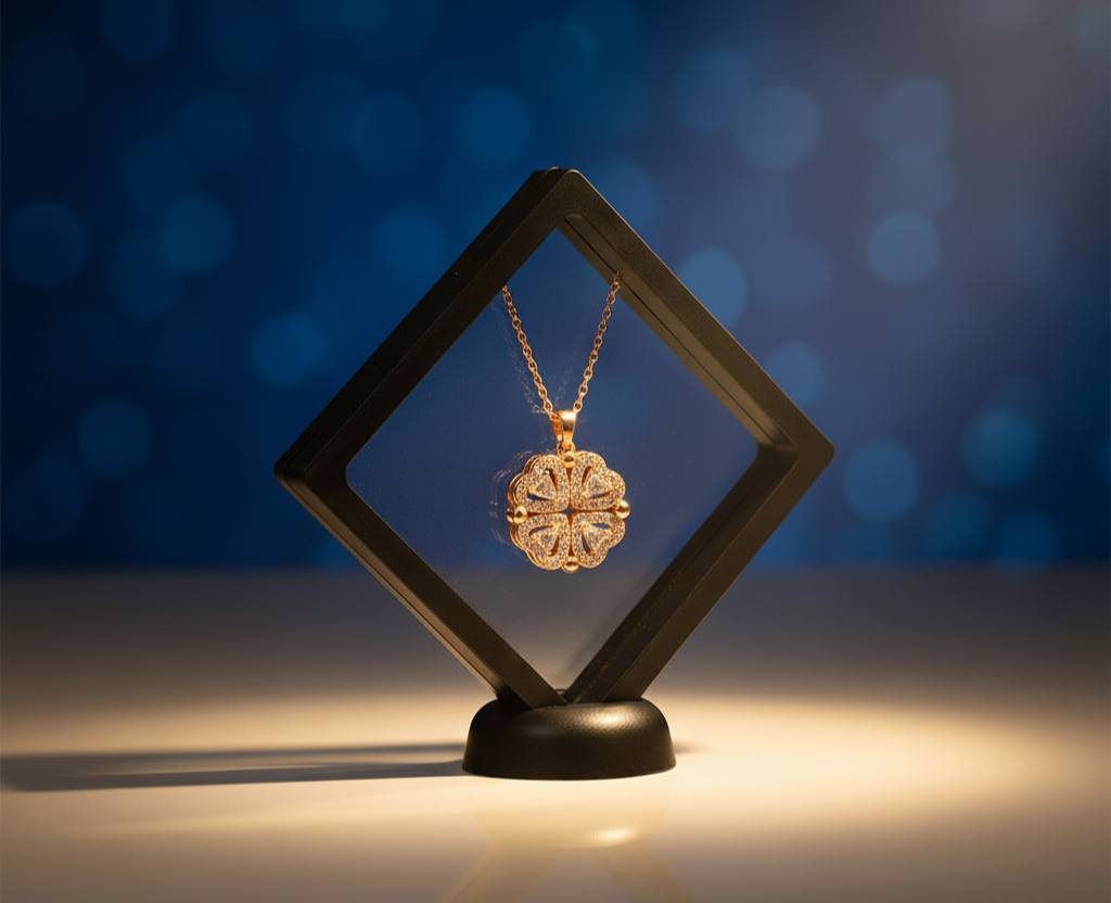 Caja Flotante 3D para Joyas: Muestra tus Tesoros con Elegancia y Protección