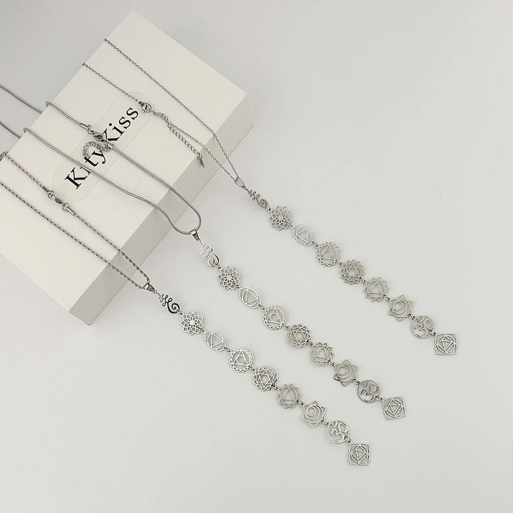 Collar De Meditación Con Chakras