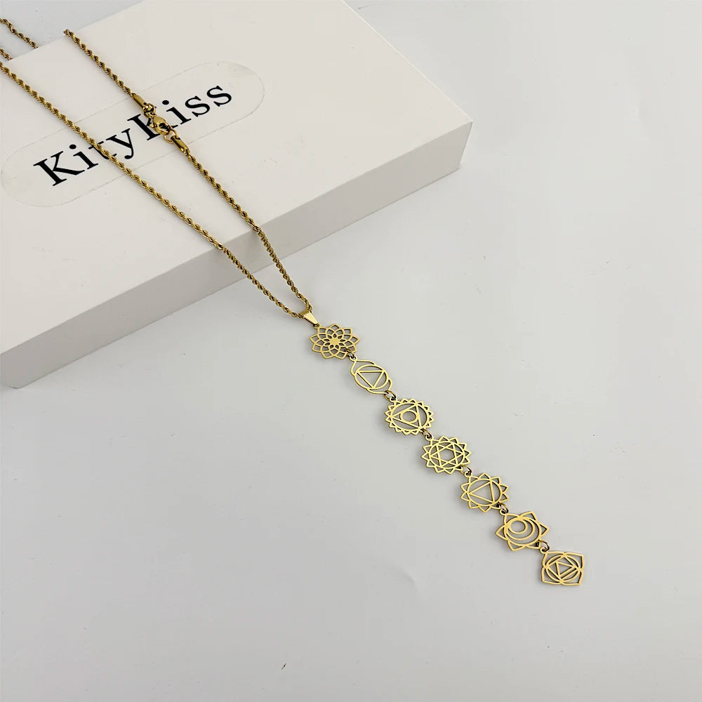 Collar De Meditación Con Chakras