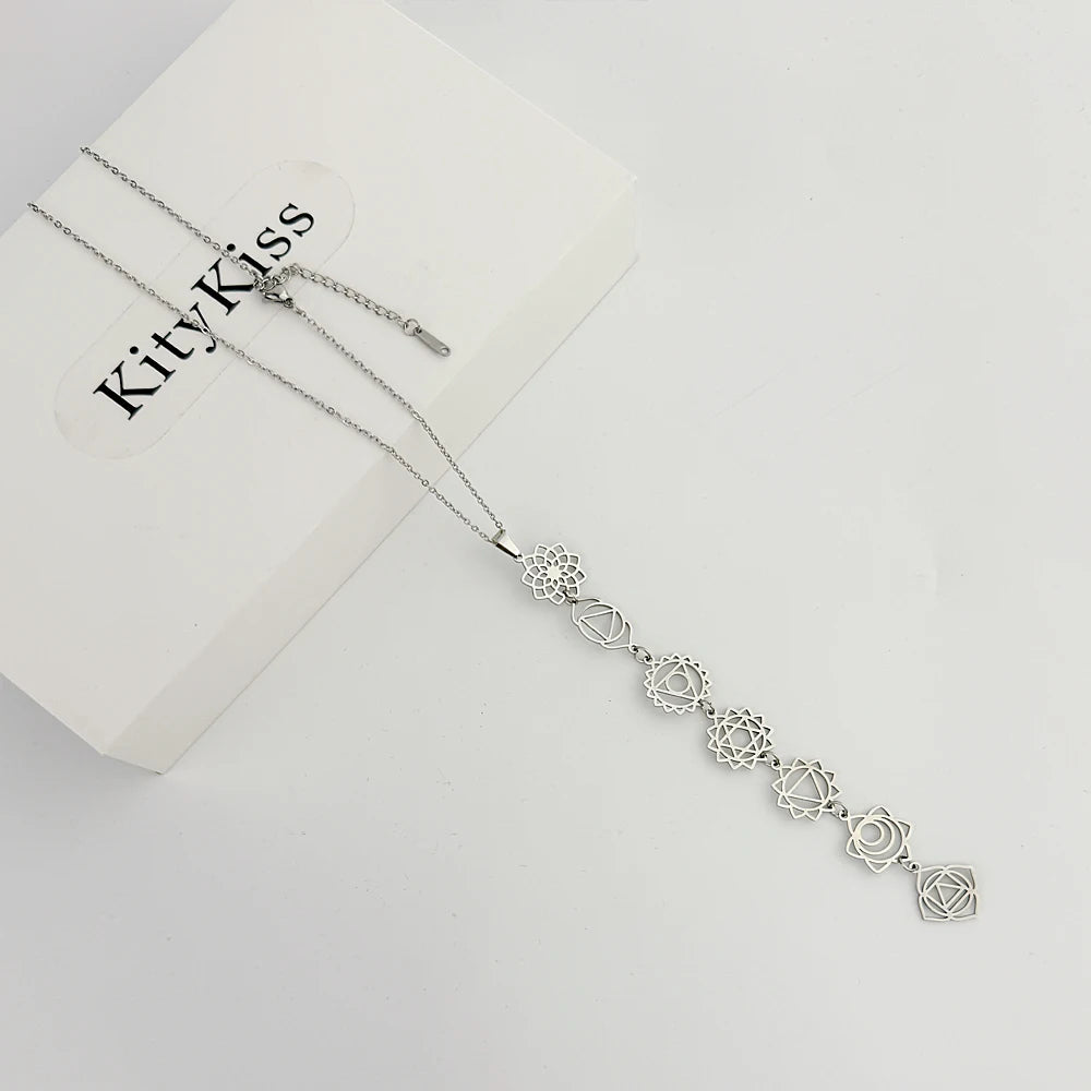 Collar De Meditación Con Chakras