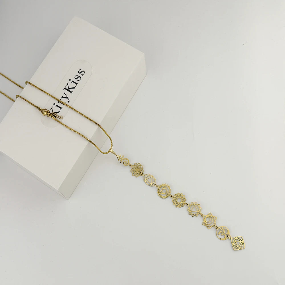 Collar De Meditación Con Chakras