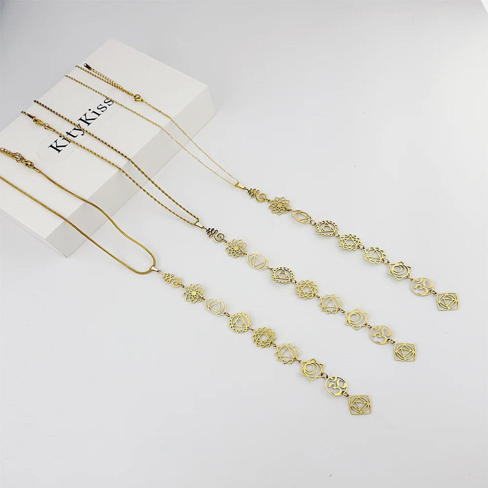 Collar De Meditación Con Chakras