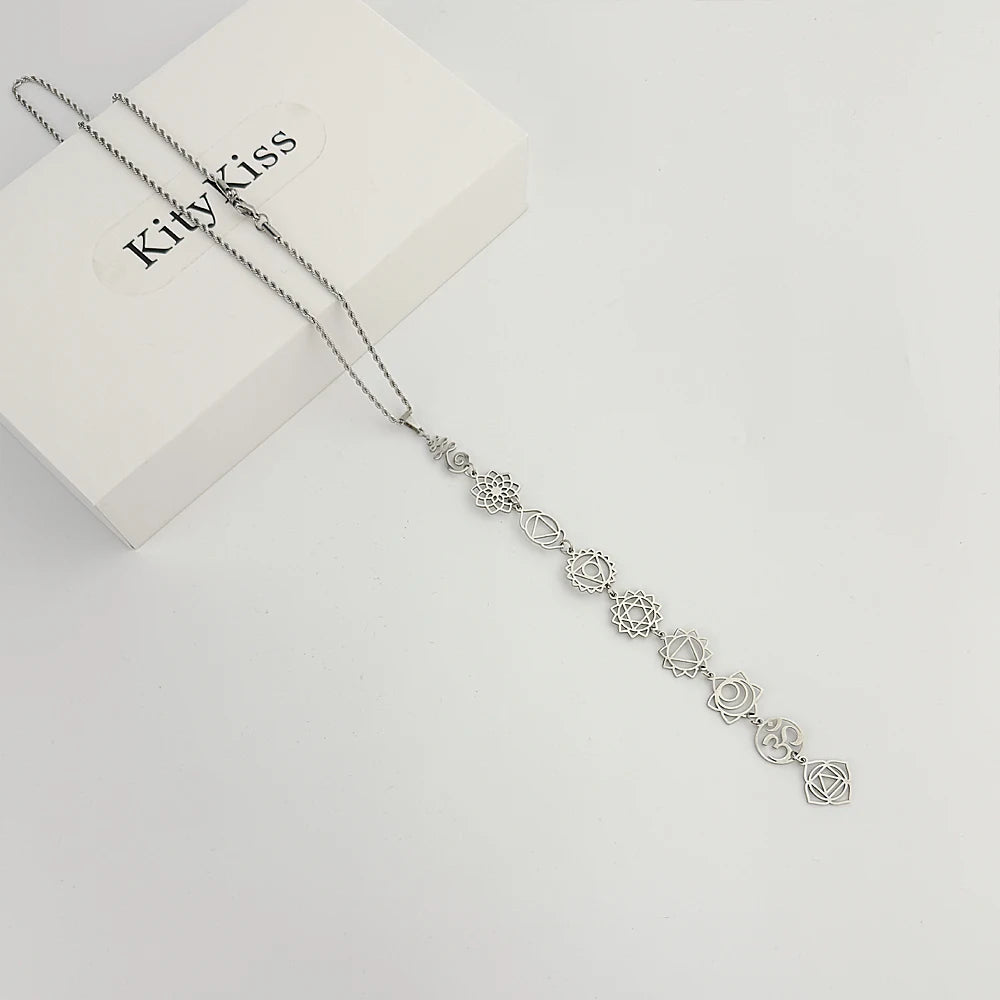 Collar De Meditación Con Chakras