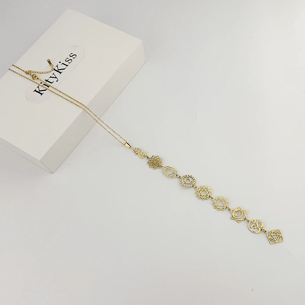 Collar De Meditación Con Chakras