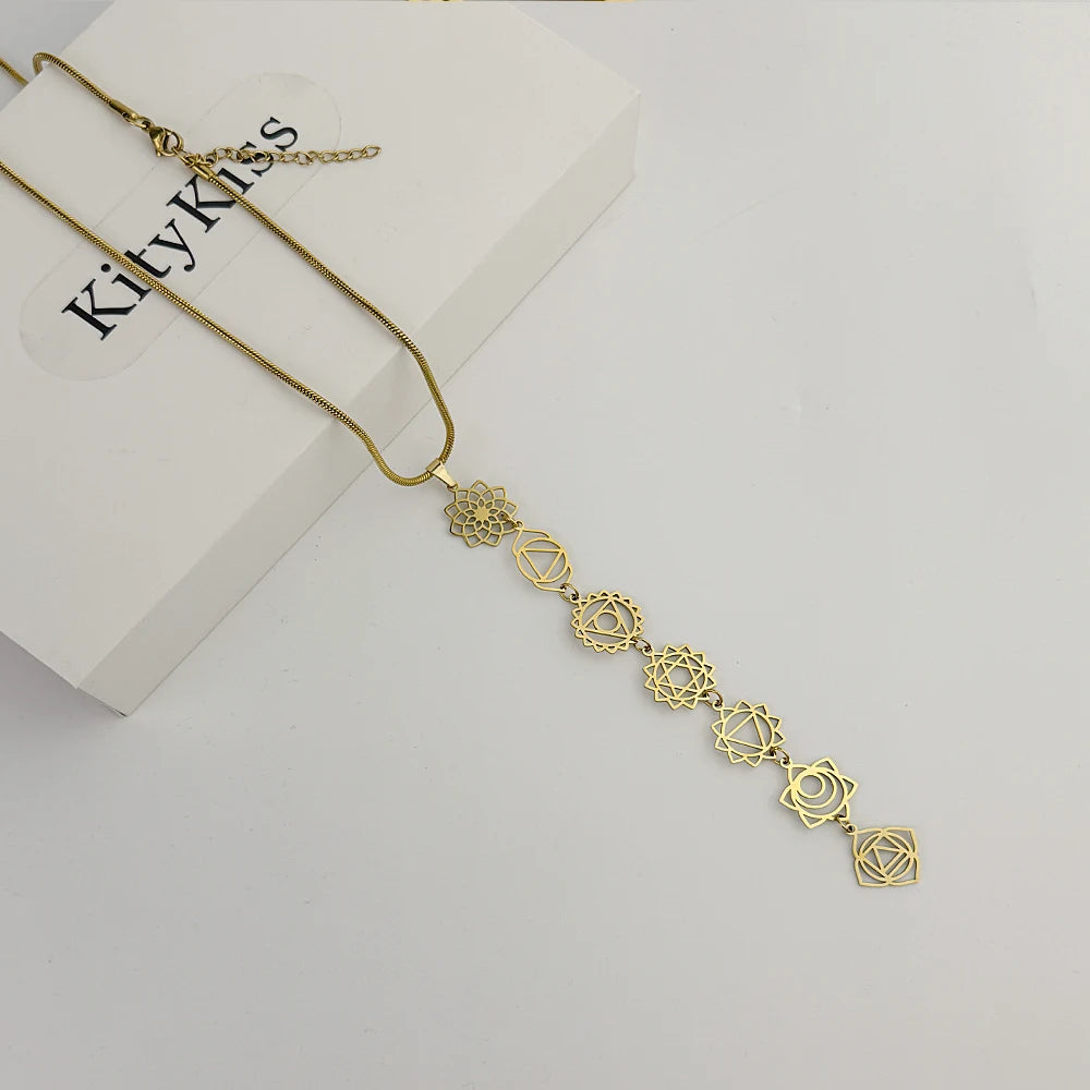 Collar De Meditación Con Chakras
