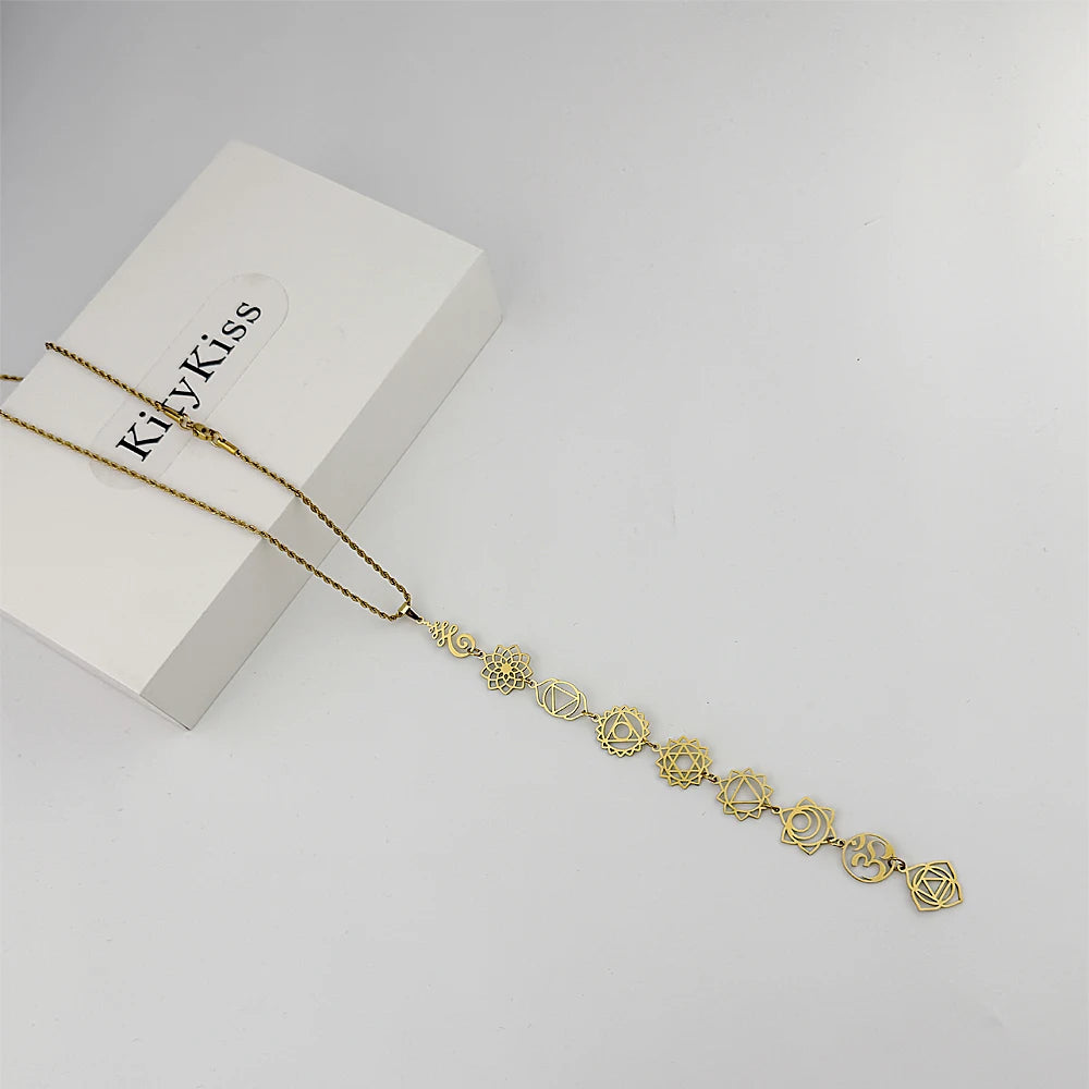 Collar De Meditación Con Chakras