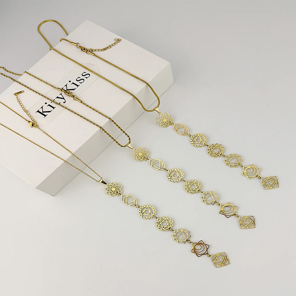 Collar De Meditación Con Chakras