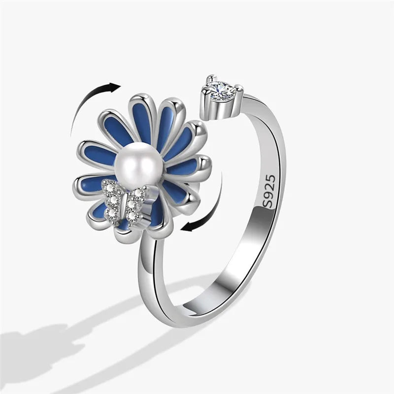 Anillo Giratorio De Girasol Antiestrés