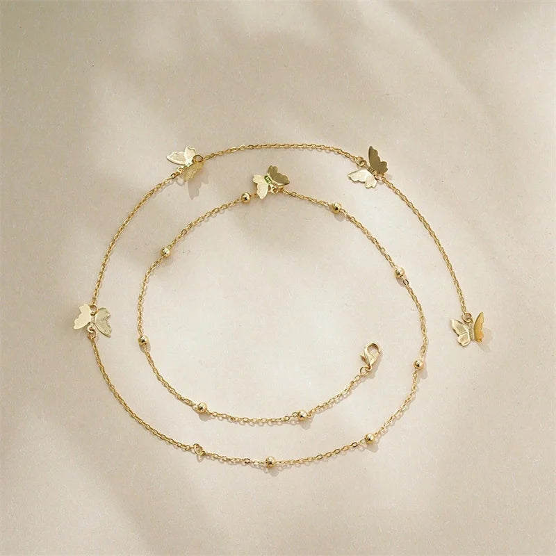 Elegante Cadena De Mariposa