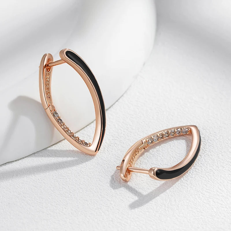 Pendientes De Gota De Esmalte