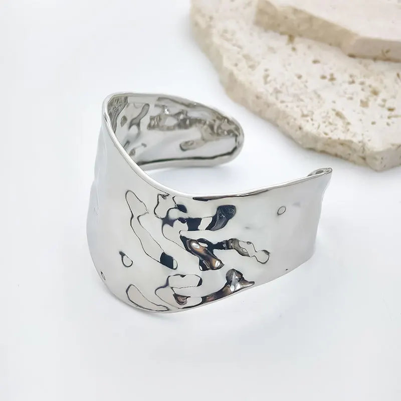 Brazalete Metálico Geométrico