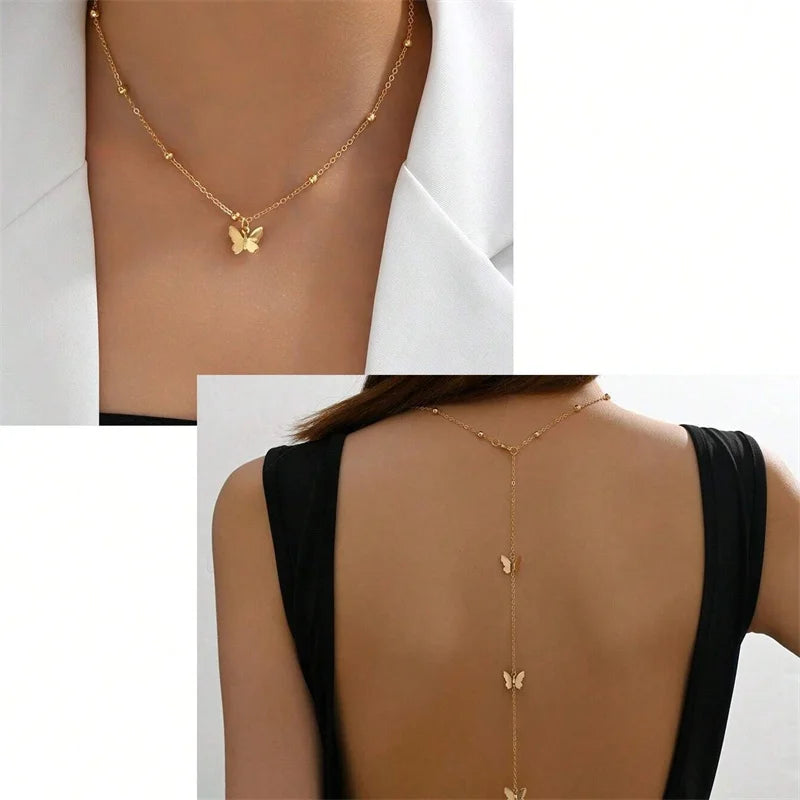 Elegante Cadena De Mariposa