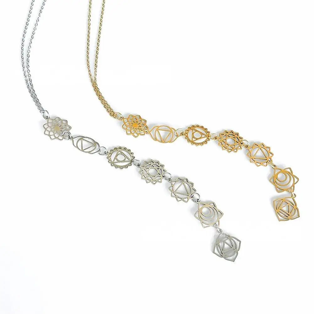 Collar De Meditación Con Chakras