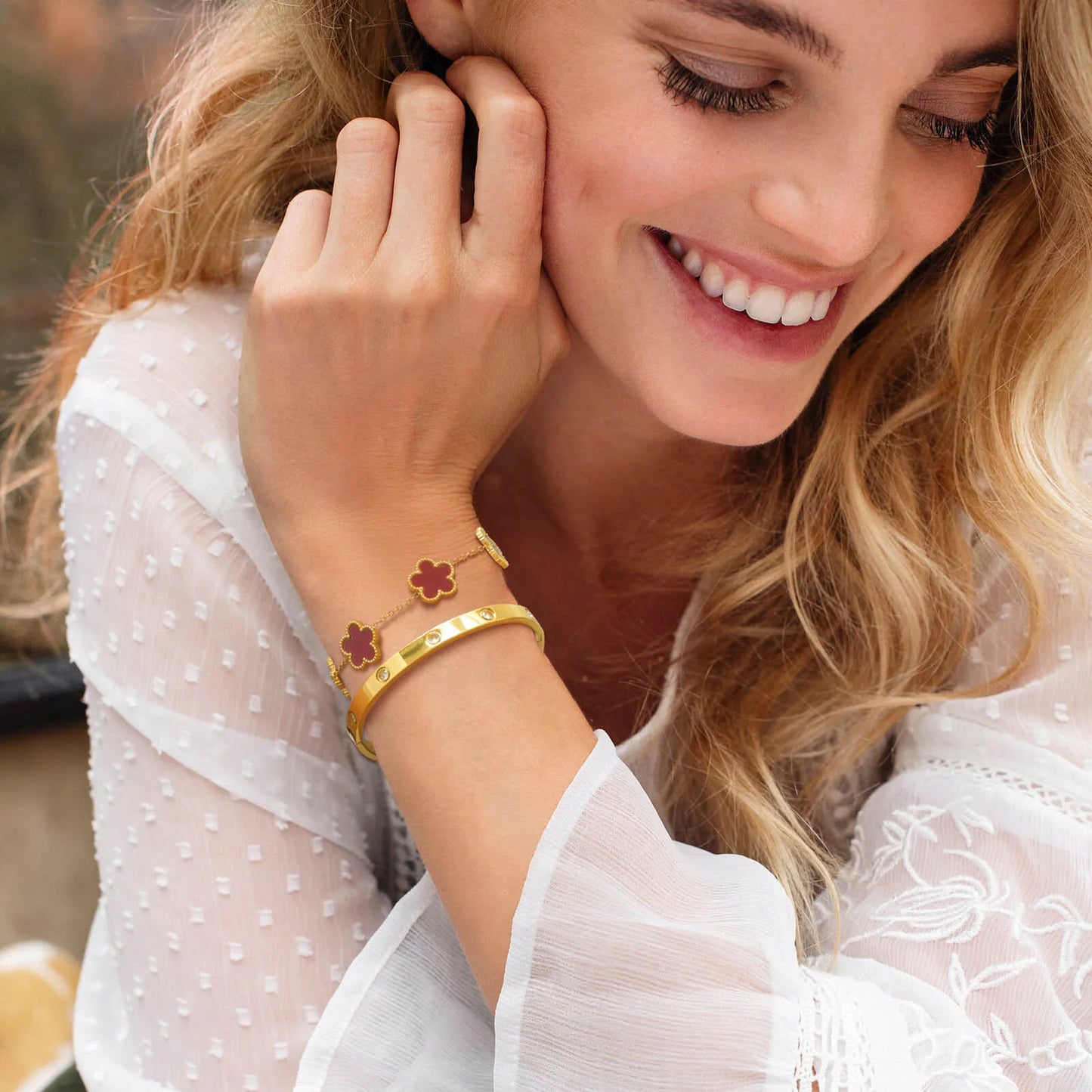 Pulsera Trébol Elegante