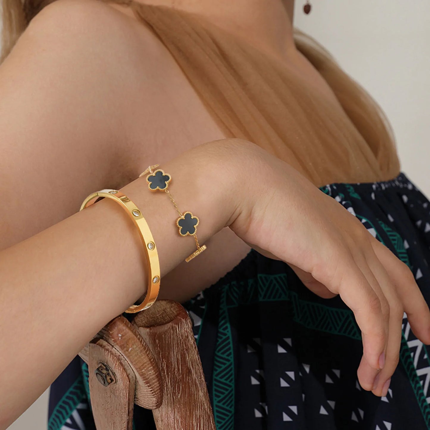 Pulsera Trébol Elegante