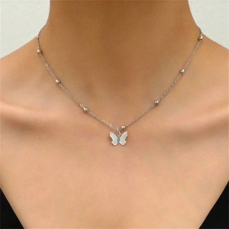 Elegante Cadena De Mariposa