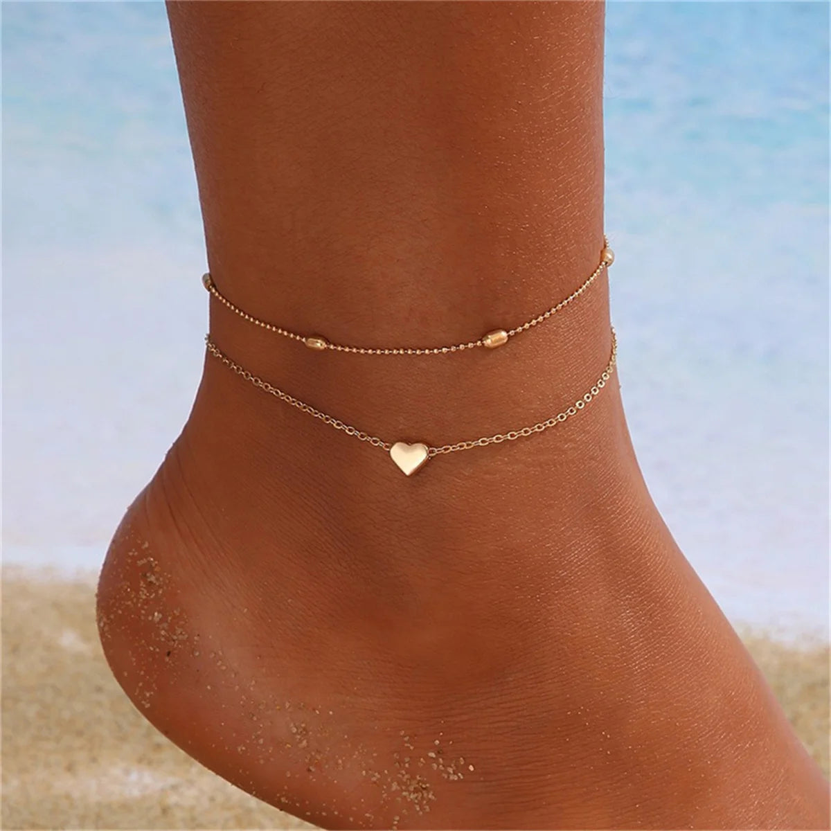 Tobilleras Corazón Chic