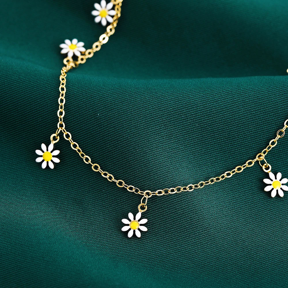 Tobillera Elegante Encanto Floral