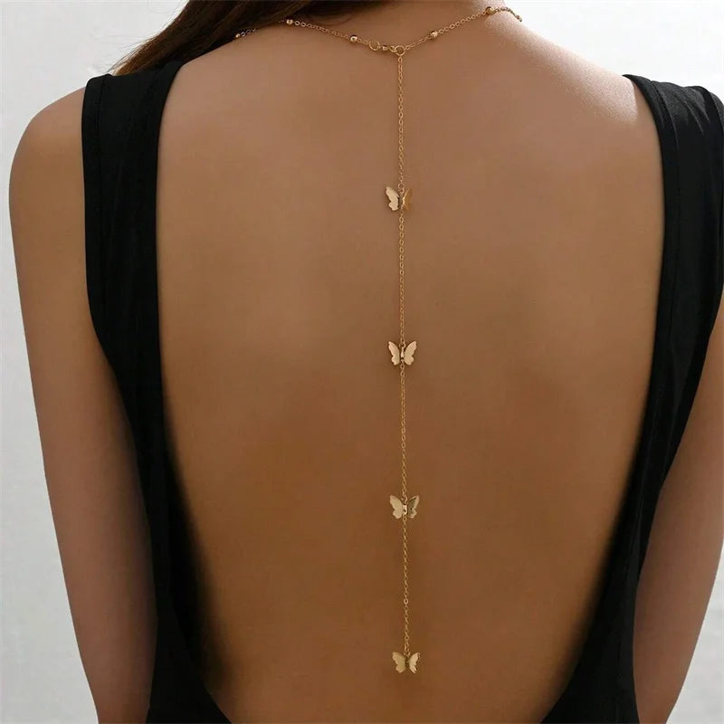 Elegante Cadena De Mariposa