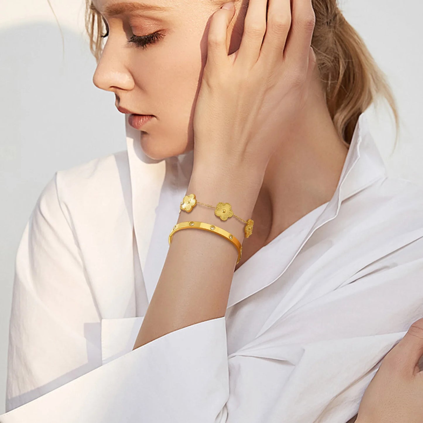 Pulsera Trébol Elegante