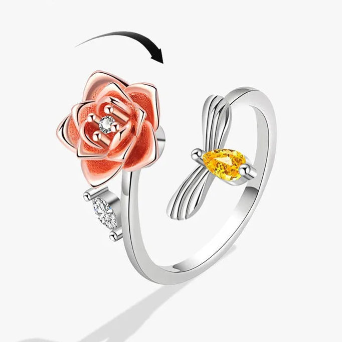 Anillo Giratorio De Girasol Antiestrés