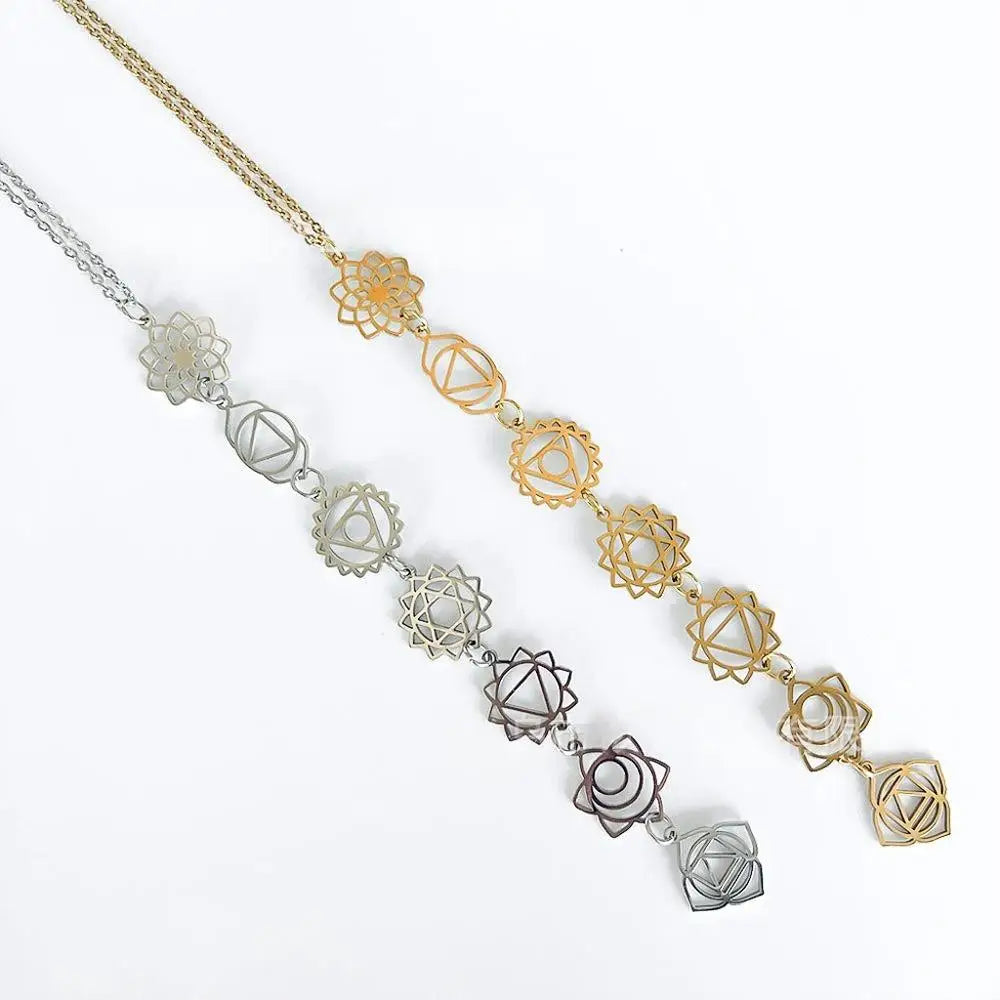 Collar De Meditación Con Chakras