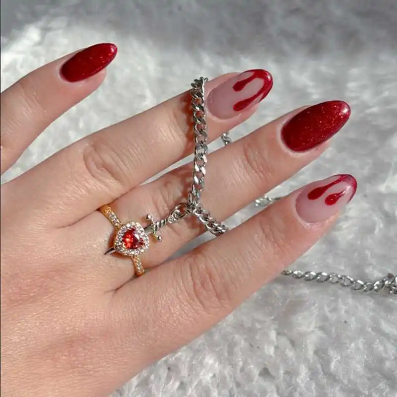 👉 Pulsera + Anillo Ajustable "Lazos del Corazón" ❤️