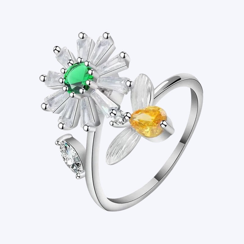 Anillo Giratorio De Girasol Antiestrés