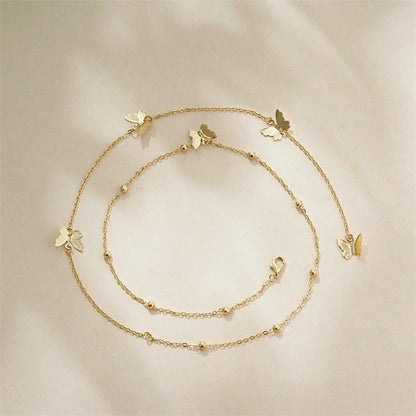 Elegante Cadena De Mariposa