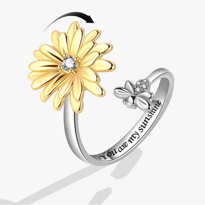 Anillo Giratorio De Girasol Antiestrés