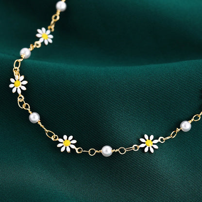 Tobillera Elegante Encanto Floral