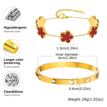 Pulsera Trébol Elegante