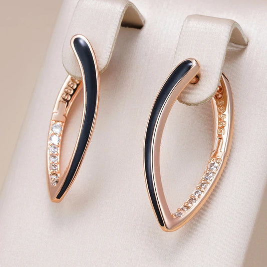 Pendientes De Gota De Esmalte