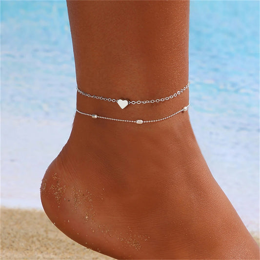 Tobilleras Corazón Chic